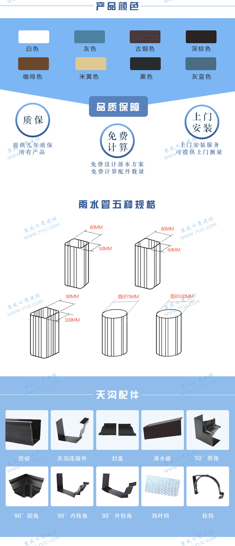 彩鋁天溝