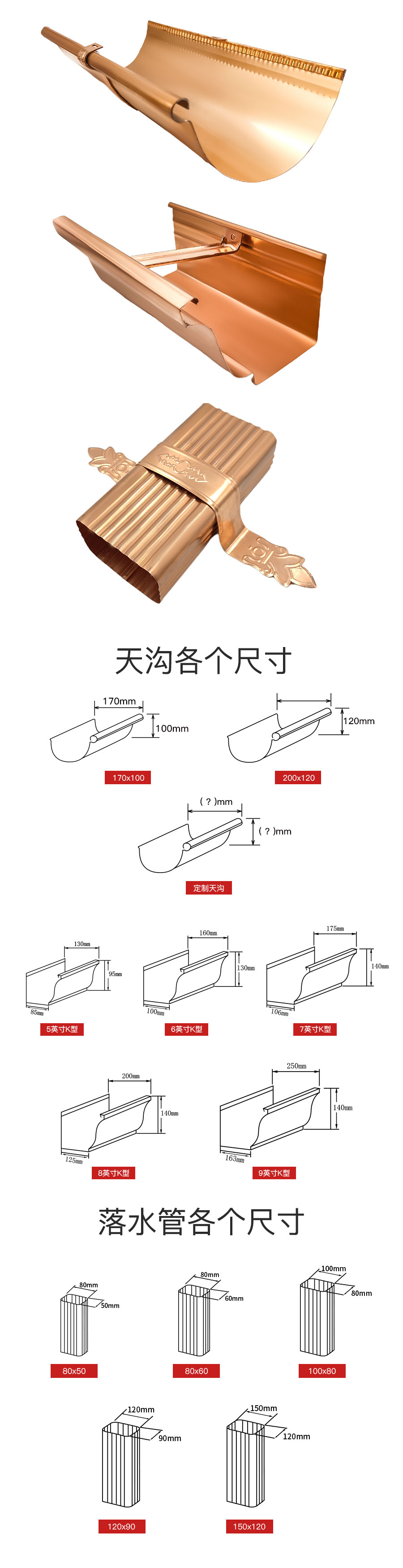 銅天溝落水系統